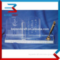 crystal office desk set ,crystal office stationery for boss gift